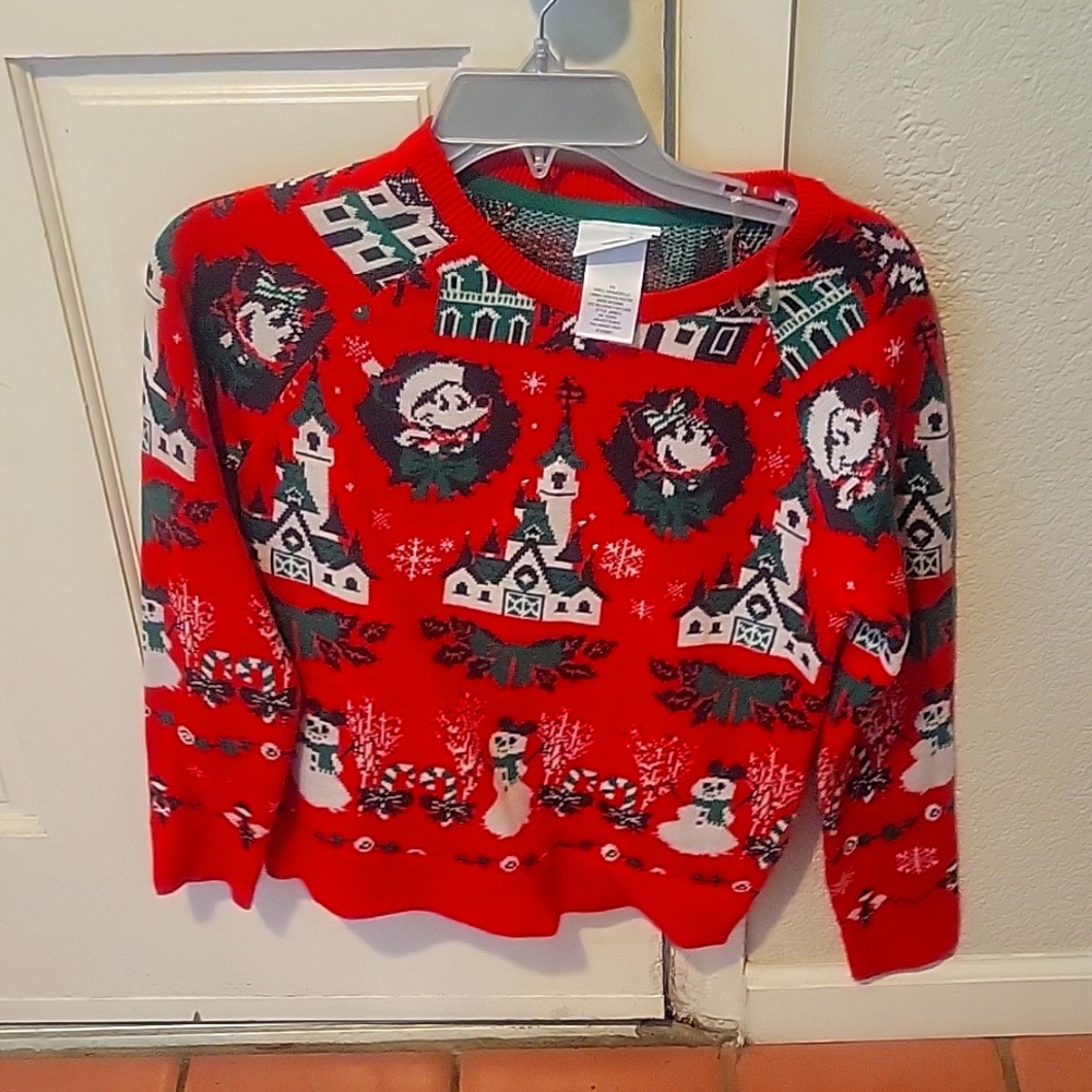 Disneyland Christmas light up sweater